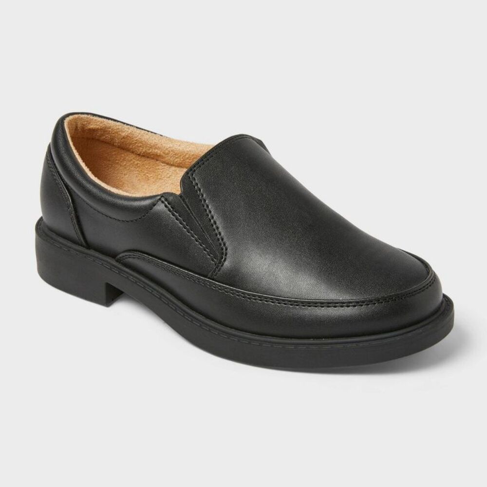 Kids' Landyn Slip-On Dress Shoes - Cat & Jack Black 1